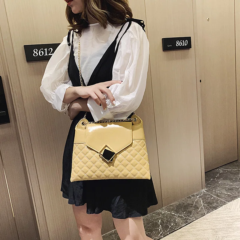 JIULIN Summer 2019 Western style Lingge chain bag large capacity shoulder fashion women's | Багаж и сумки