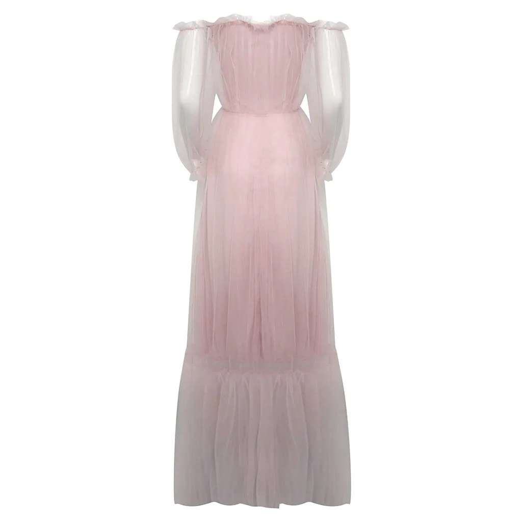 Соблазнительное однотонное Сетчатое платье JAYCOSIN с открытыми плечами и открытой