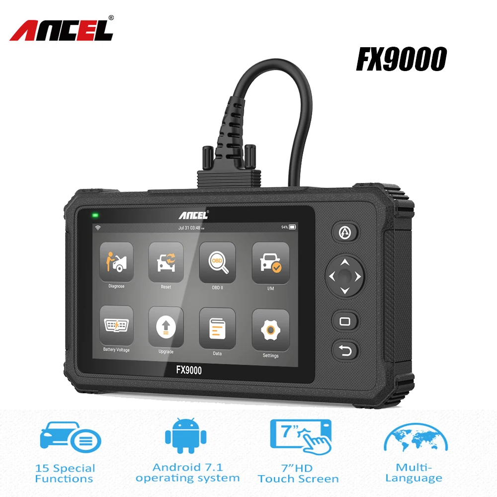 Ancel FX9000 Профессиональный OBD 2 Сканер Полная система диагностики авто 15