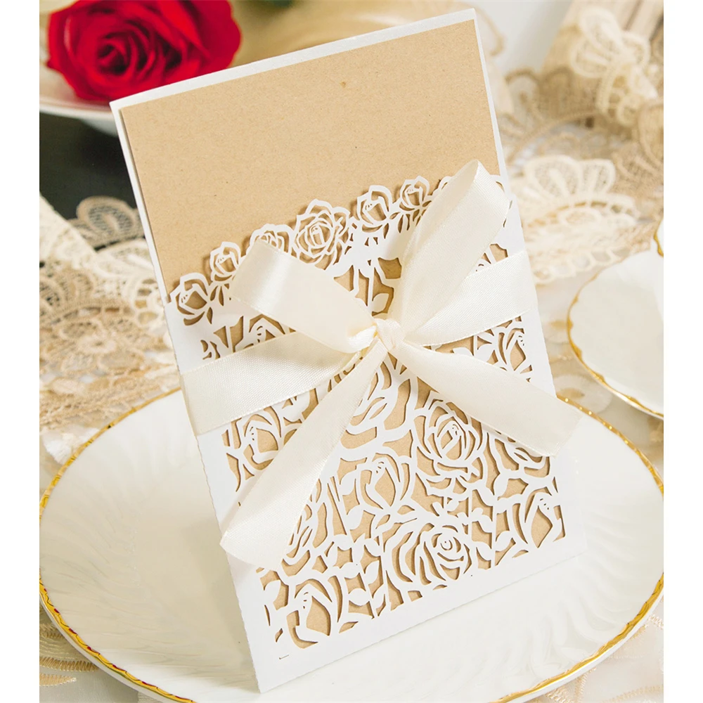 20 шт. декоративные бумажные открытки для приглашений на свадьбу | Дом и сад