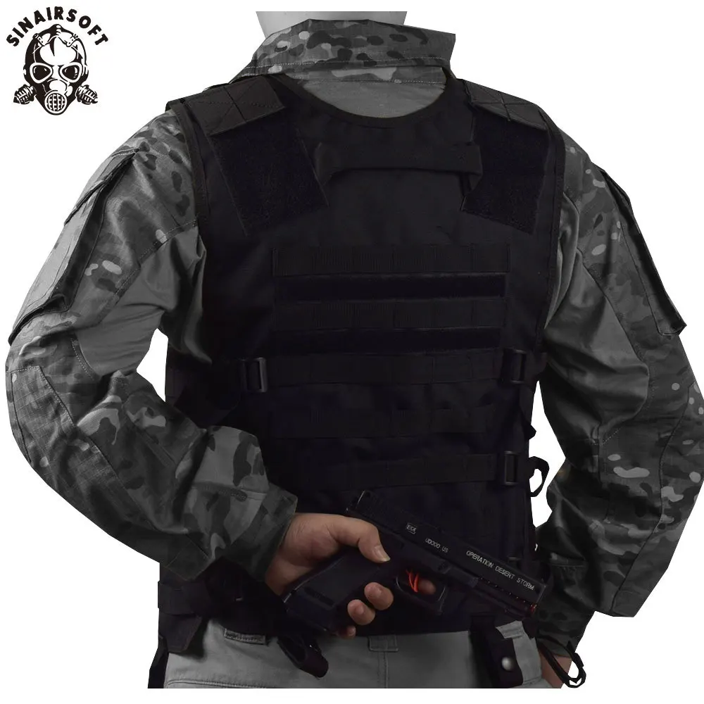 SINAIRSOFT Molle airsoft тактический жилет Камуфляжный жилет армейский военный CS открытый рыбалка охота снаряжение LY1802