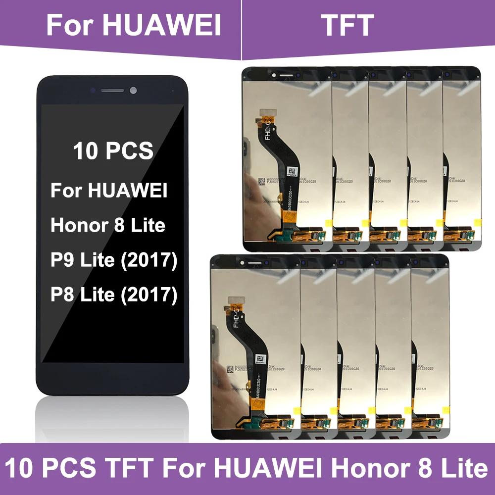 

Wholesale 10 Piece Display For HUAWEI Honor 8 Lite Display Touch Screen for Huawei Honor 8 Lite LCD PRA-TL10 LCD