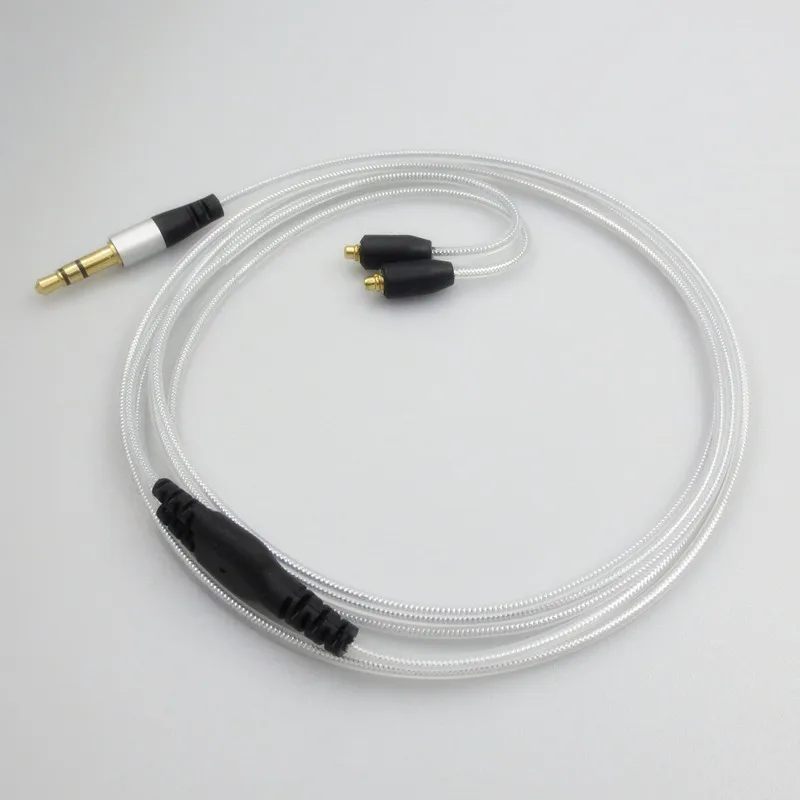 Золотой Замена аудио кабель для Shure se535 SE215 UE900 наушники обновление шнур гарнитуры провода разъем подходит для многих наушников 23AugT2 - Цвет: Золотой