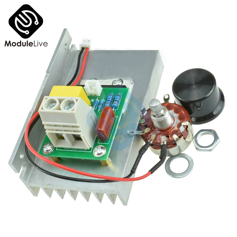 10000 Вт AC 220 В SCR регулятор напряжения скорости двигателя диммер термостат CZ ручка