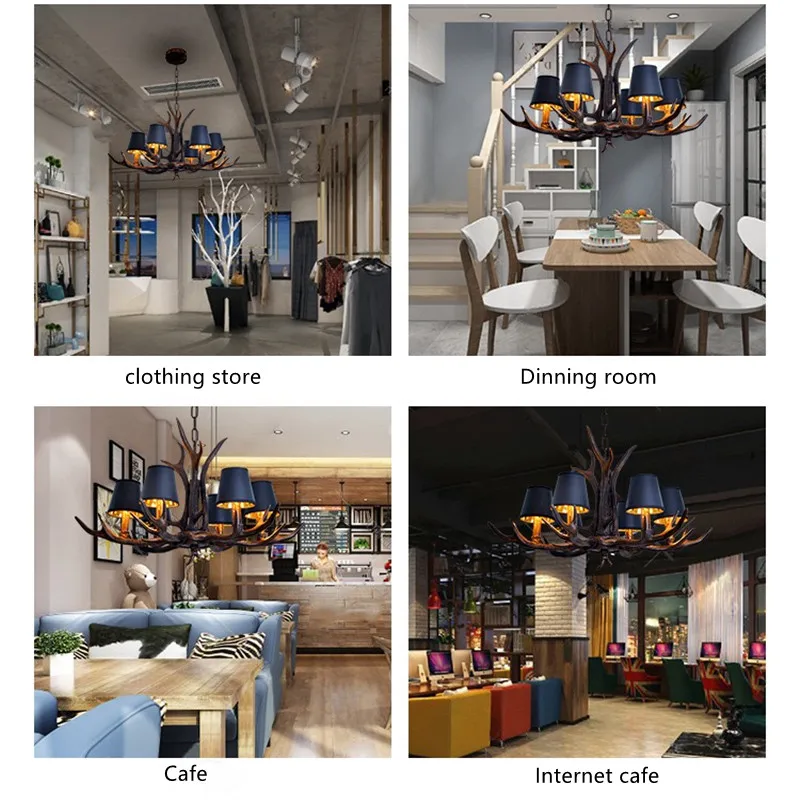 Цена Американская кантри Ретро каучуковая Люстра В Форме Рога для современной столовой гостиной светильник домашний декор винтажная деревенск...