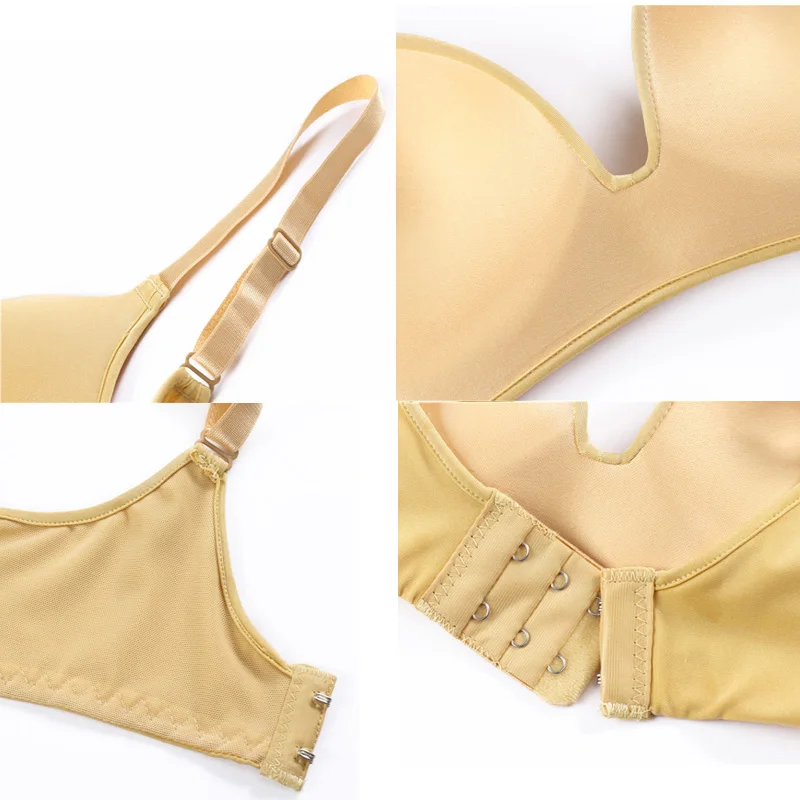 Женские бюстгальтеры без косточек Brassiere, сексуальные, бесшовные, с глубоким вырезом и удобной посадкой
