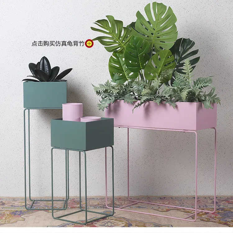 Луи Мода Растения полки небоскреб скандинавский дизайнер металла горшках рамка с цветами Творческий Крытый Цвет книжная полка