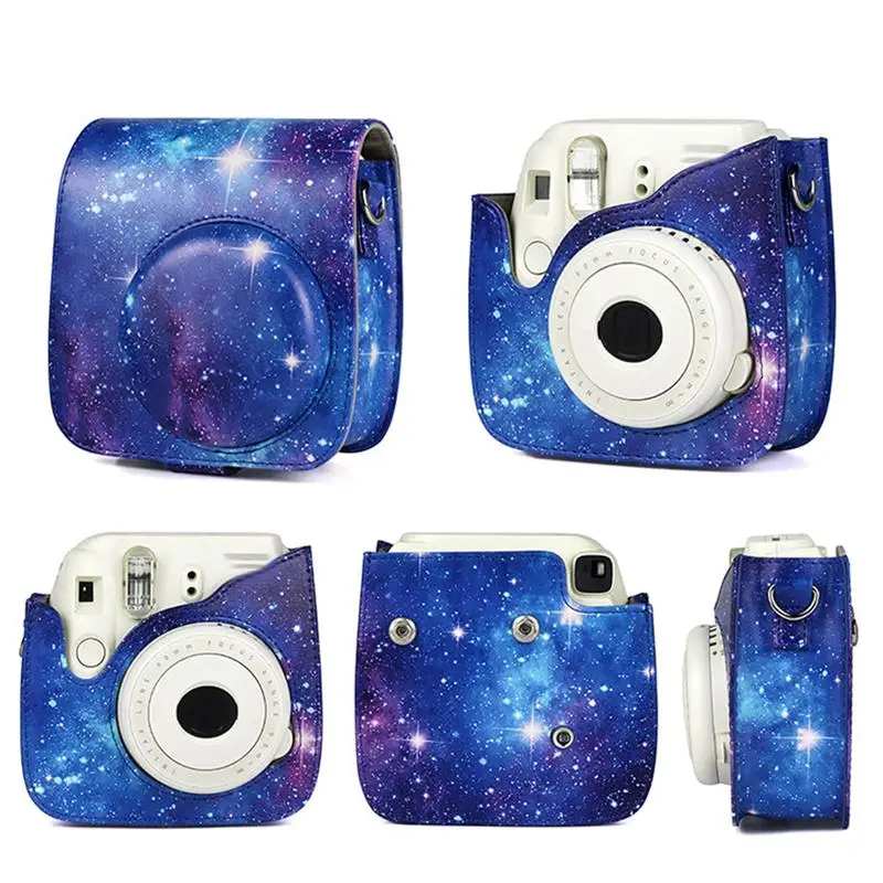 Защитный чехол для камеры из искусственной кожи держатель Fuji Fujifilm Instax Mini 8 + 9