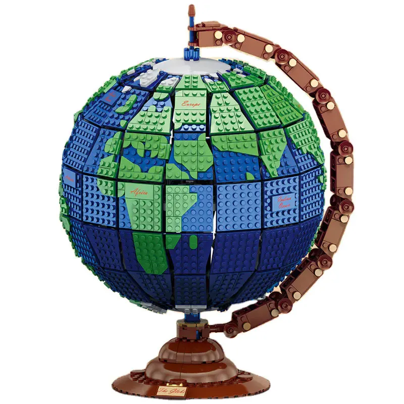 

MORK DHL Creative Series 031001 2420Pcs Globe Building Blocks Model of The Earth Educational Assembly Brick Toys Chirstmas Gifts