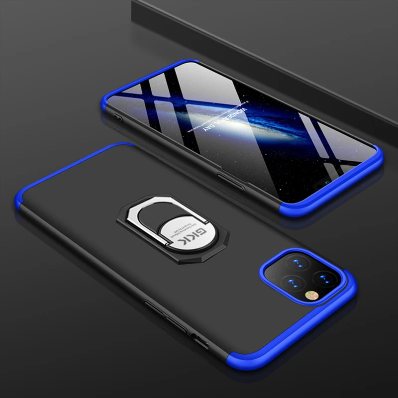 Casing for iPhone 11 Pro Max Case Full Protection With Glass Hard PC Matte Cover Apple Xs XR X 6 6s 7 8 Plus case | Мобильные