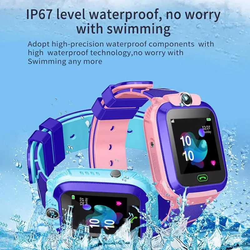 Q12 Детские умные часы 2G SIM LBS позиционирование ячейка Relogio Smartwatch Android для детей