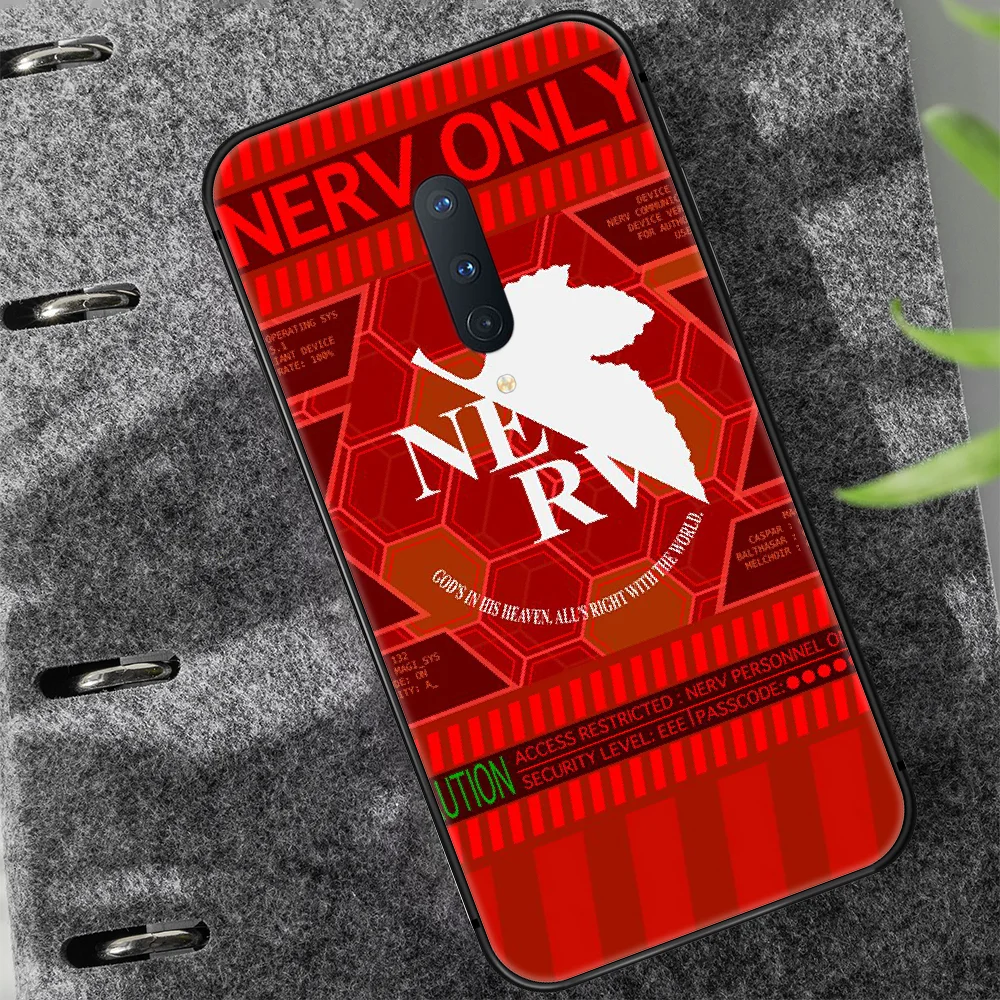 

Genesis Evangelion NGE EVA Phone Case Cover Hull For 1+ Oneplus 5T 6 6T 7 7T 8 8T Pro black Cell Pretty Hoesjes Luxury Bumper