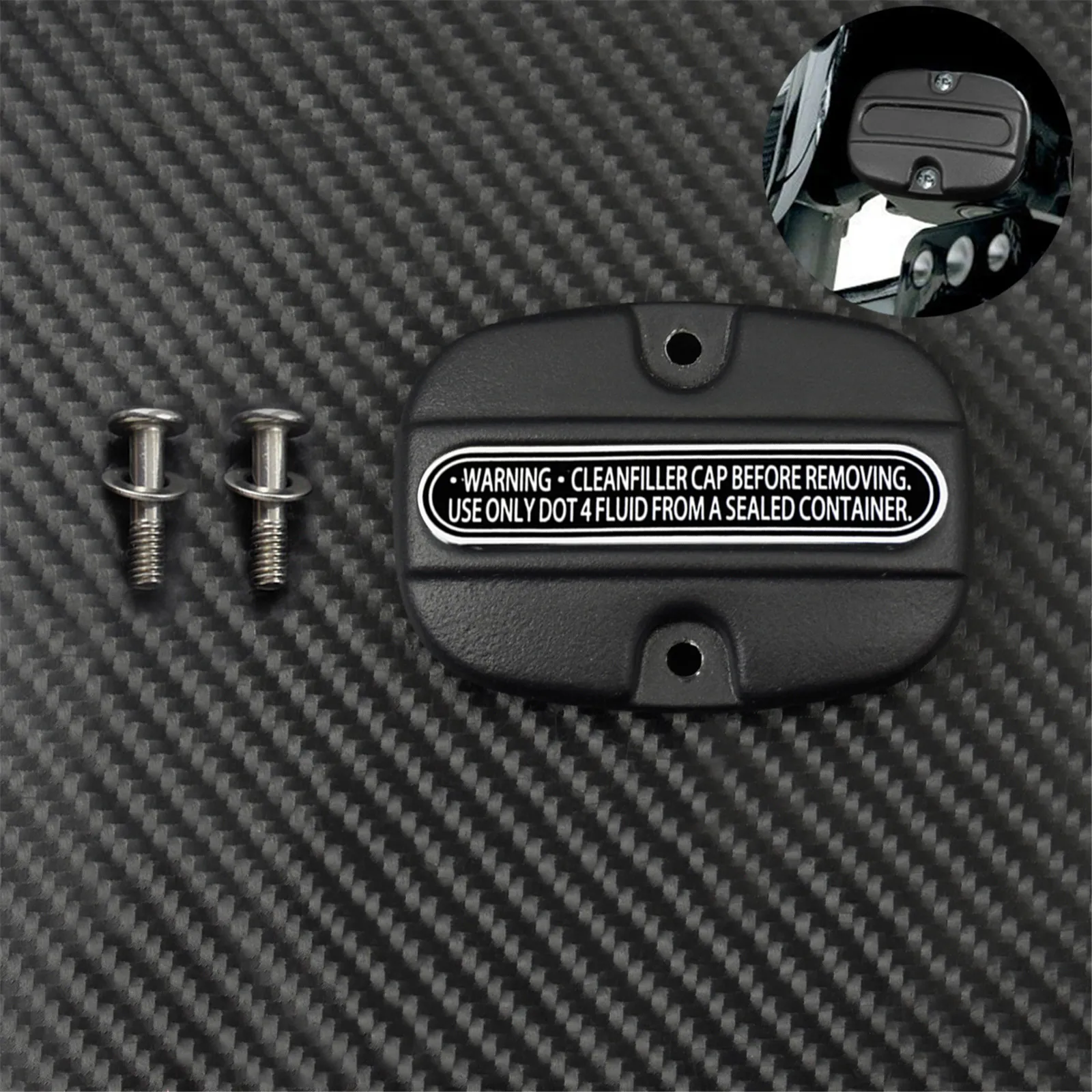 

Крышка главного тормозного цилиндра заднего мотоцикла, черная/хромированная для Harley Touring Street Glide FLHX 2008-2019 FLHR Road King 2008-2025