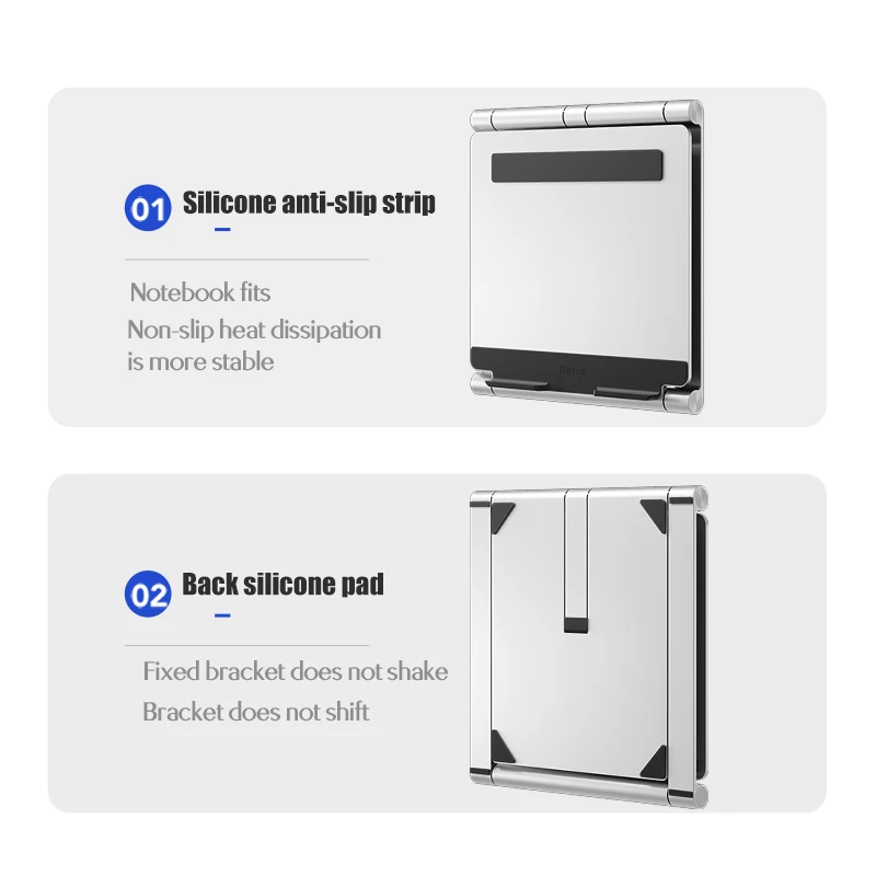 Llano подставка для ноутбука кулер подъемный стол Плавная Регулировка алюминиевый