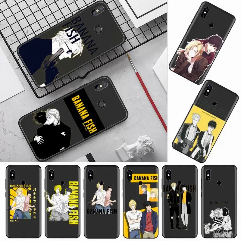 

Japan Anime Banana Fish Anime art Phone Case For Xiaomi Redmi mi note max 3 5 6 8 9 10 t S SE lite pro Soft Silicone Shell Cover