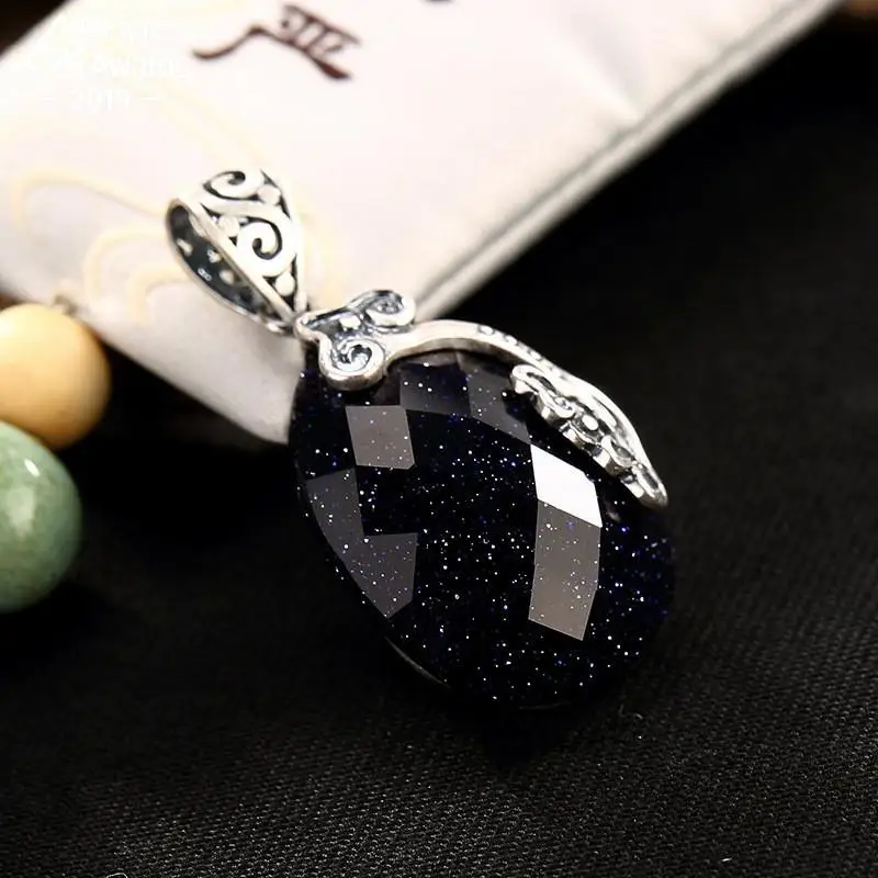 Не подделка Польша S925 магазин изысканных антикварных магазинов Сапфировая