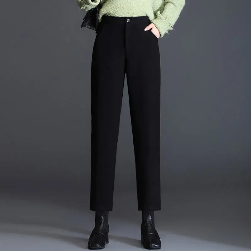 

Брюки-султанки женские шерстяные с завышенной талией, на осень/зиму