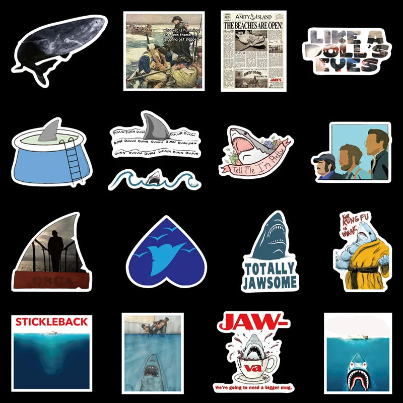 50 шт. челюсти плакат Shark классические фильма ужасов для автомобиля холодильник