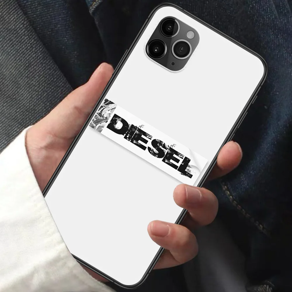 

Italy Brand Diesel Phone Case For Iphone 11 12 Mini PRO XR X XS MAX 6 6s 7 8 Plus 5 5s SE 2020 black Back Pretty Funda 3D Cover