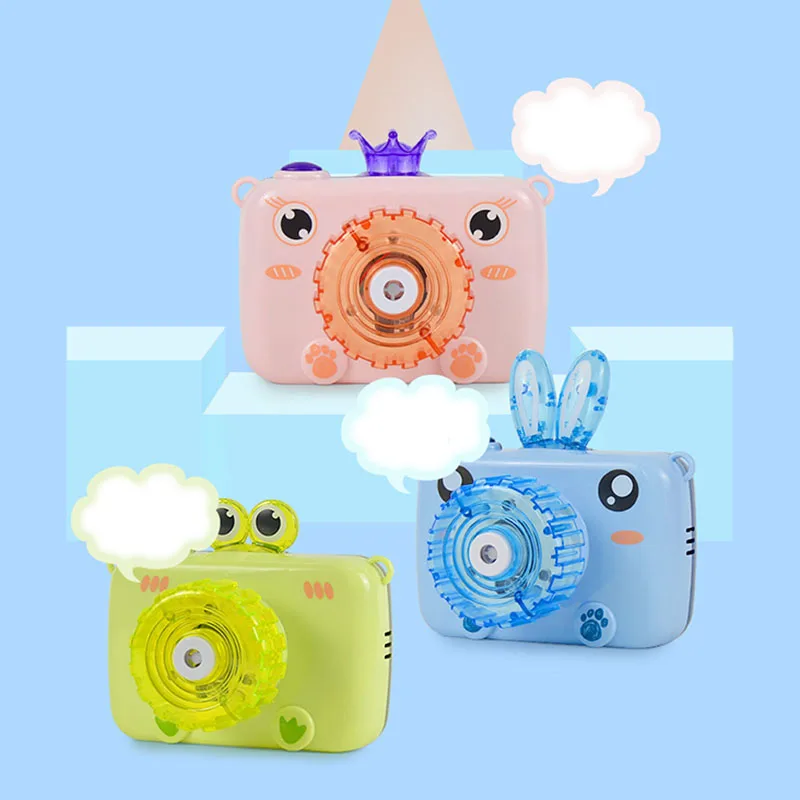 

Kids Toys Bubble Camera Automatic Electric with Light Music Bubble Blower Machine Birthday Party Wedding Props