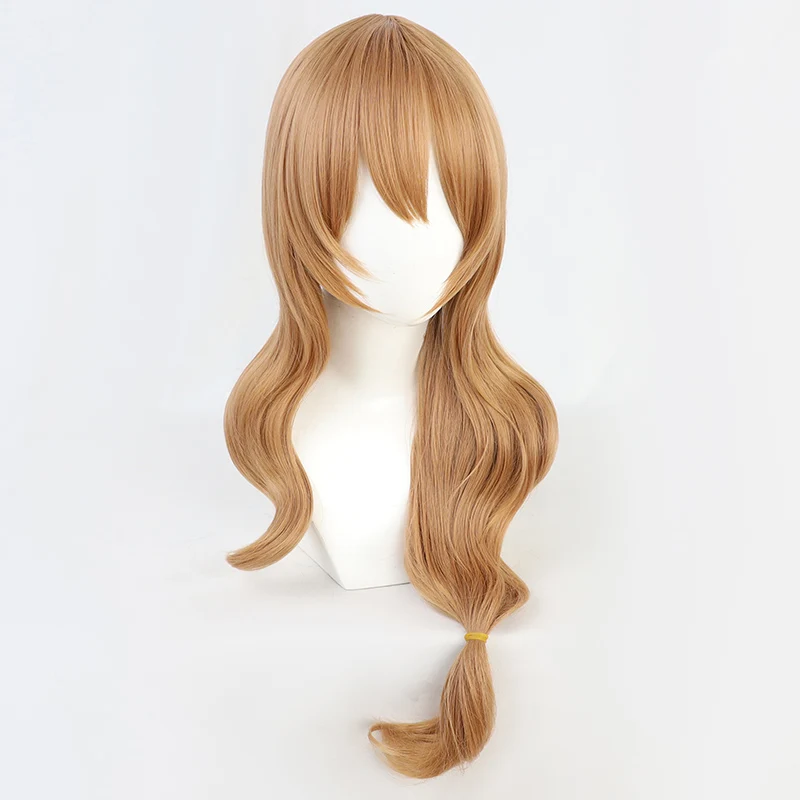 Лиза Genshin воздействия волнистые человеческие волосы длинные ролевая игра