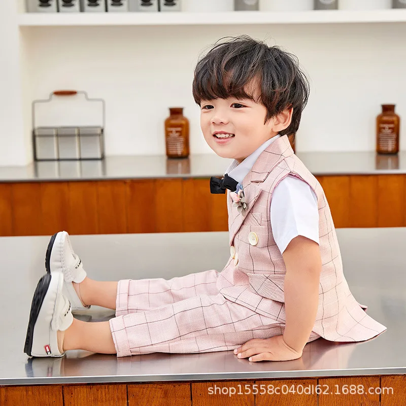 

Комплекты одежды для мальчиков младенцев летняя детская одежда в Корейском стиле для мальчиков, красивая одежда для дня рождения, костюмы р...