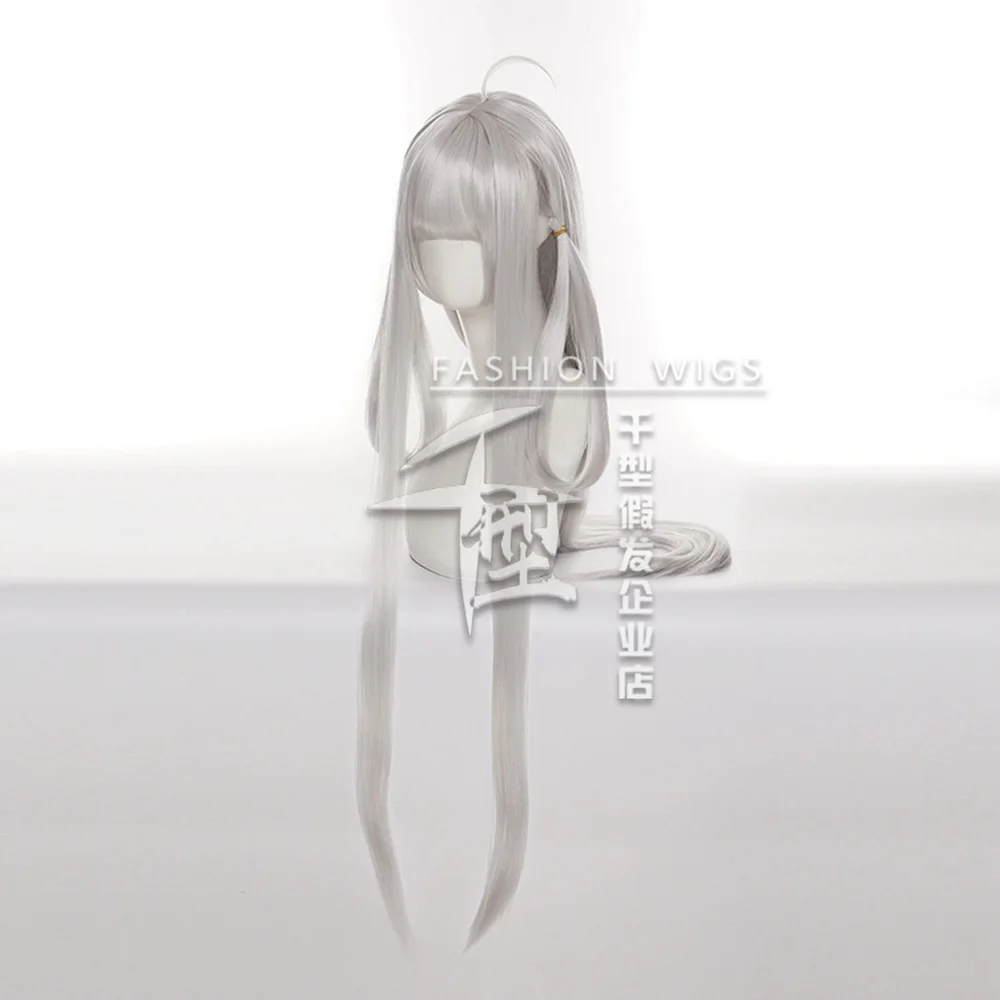 Парик для косплея по мотивам аниме честь королей серебристый из синтетических