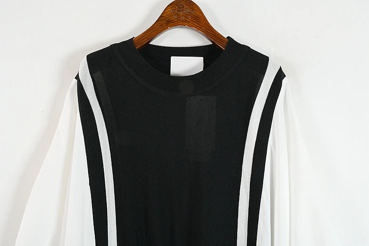 

Korean Batwing Sleeve T Shirt Woman O-neck Patchwork Loose Summer Elegant Long Tshirts Dress Woman Clothing E217