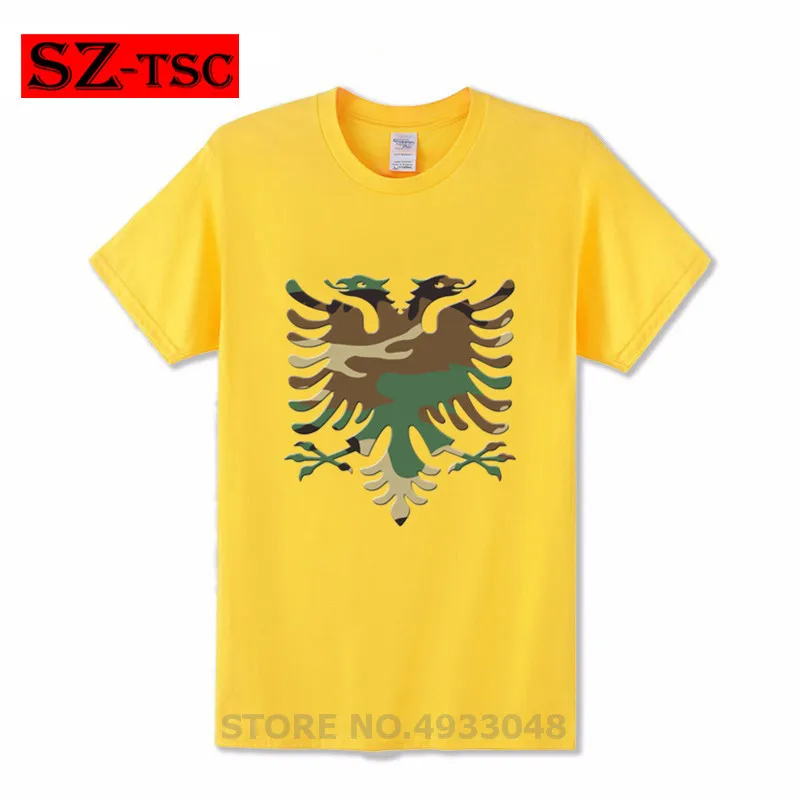 Мужская футболка с коротким рукавом камуфляжная 3D принтом орла круглый воротник