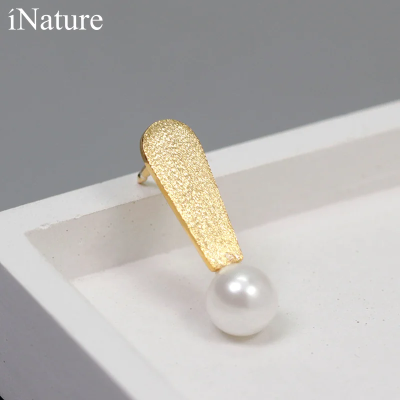 INATURE 925 пробы серебро вопрос в виде восклицательного знака дизайн жемчуг брошь