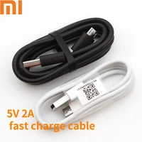 original xiaomi 5v2a micro usbtype c cable fast charging data wire for mi 10 9 9 se 6 6x 5 redmi note 9s 8 7 pro 8t 7a 6a