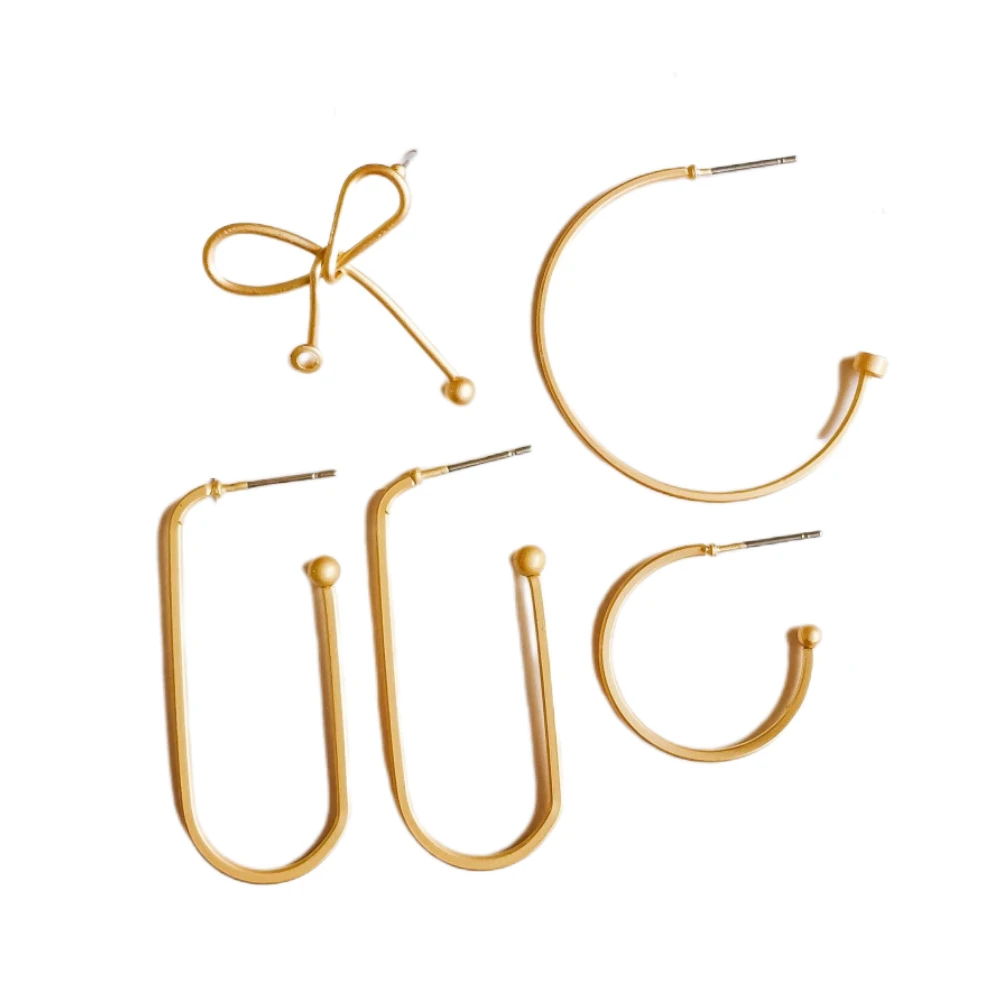 6 шт. позолоченные серьги гвоздики|Ювелирная фурнитура и компоненты| |