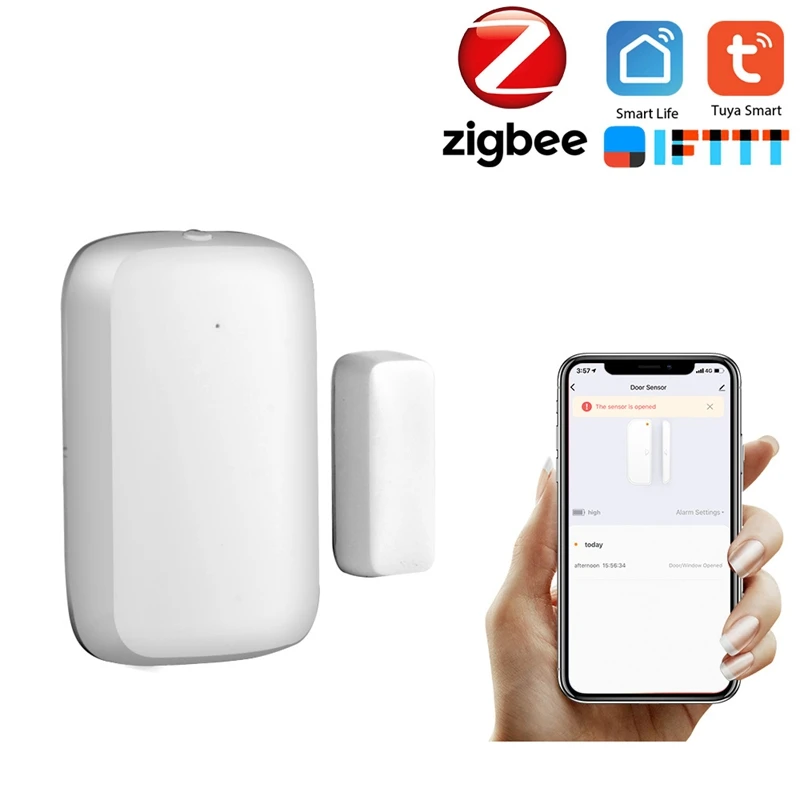 

Дверной датчик Tuya Smart Home Zigbee Gateway Hub, комплекты охранной сигнализации, работает с Alexa,Google