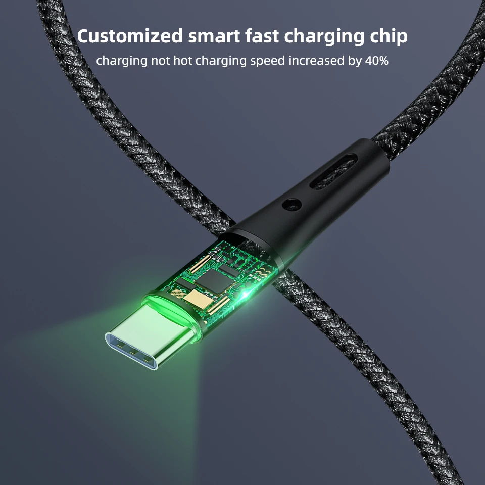 3A кабель с разъемом Usb Type-C 2 m 3M для быстрой зарядки и Usbc типа C Samsung S21 S20 Plus Note 20
