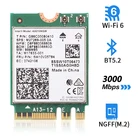 WiFi 6E Intel AX210 M.2 беспроводная WiFi карта 3000 Мбитс Bluetooth 5,2 802.11ax 2,4G 5G 6G AX210NGW чем Wi-Fi 6 AX200 адаптер