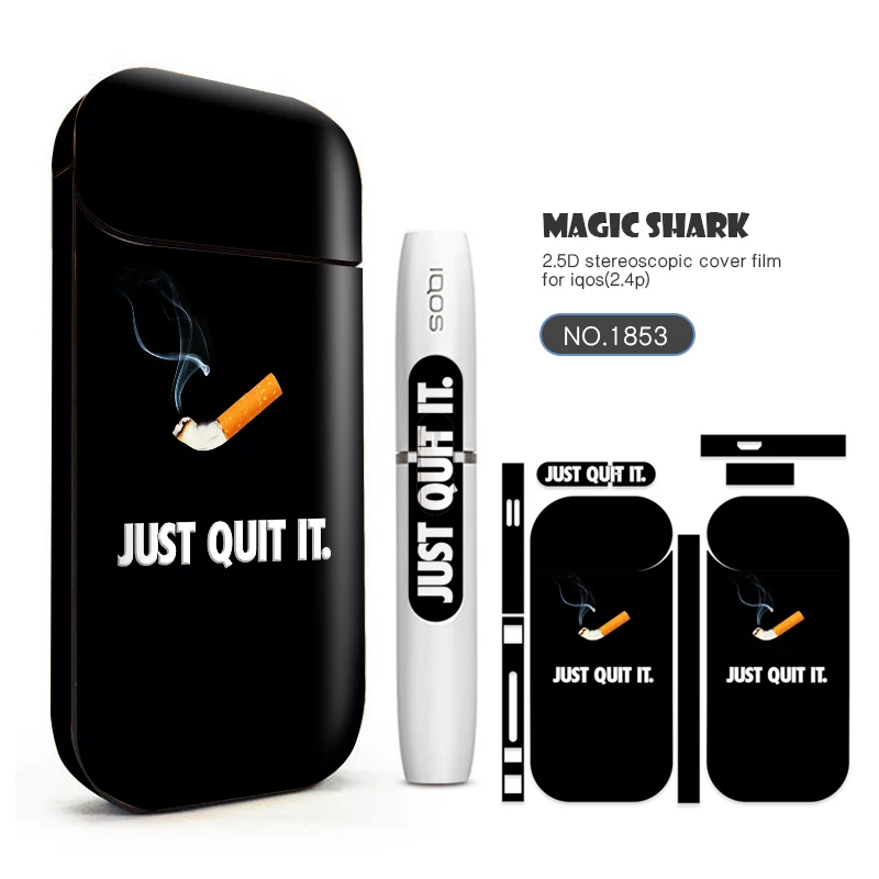 Электронная сигарета Magic Shark 2019 модный стикер для кожи универсальный ПВХ IQOS 2 4 Plus