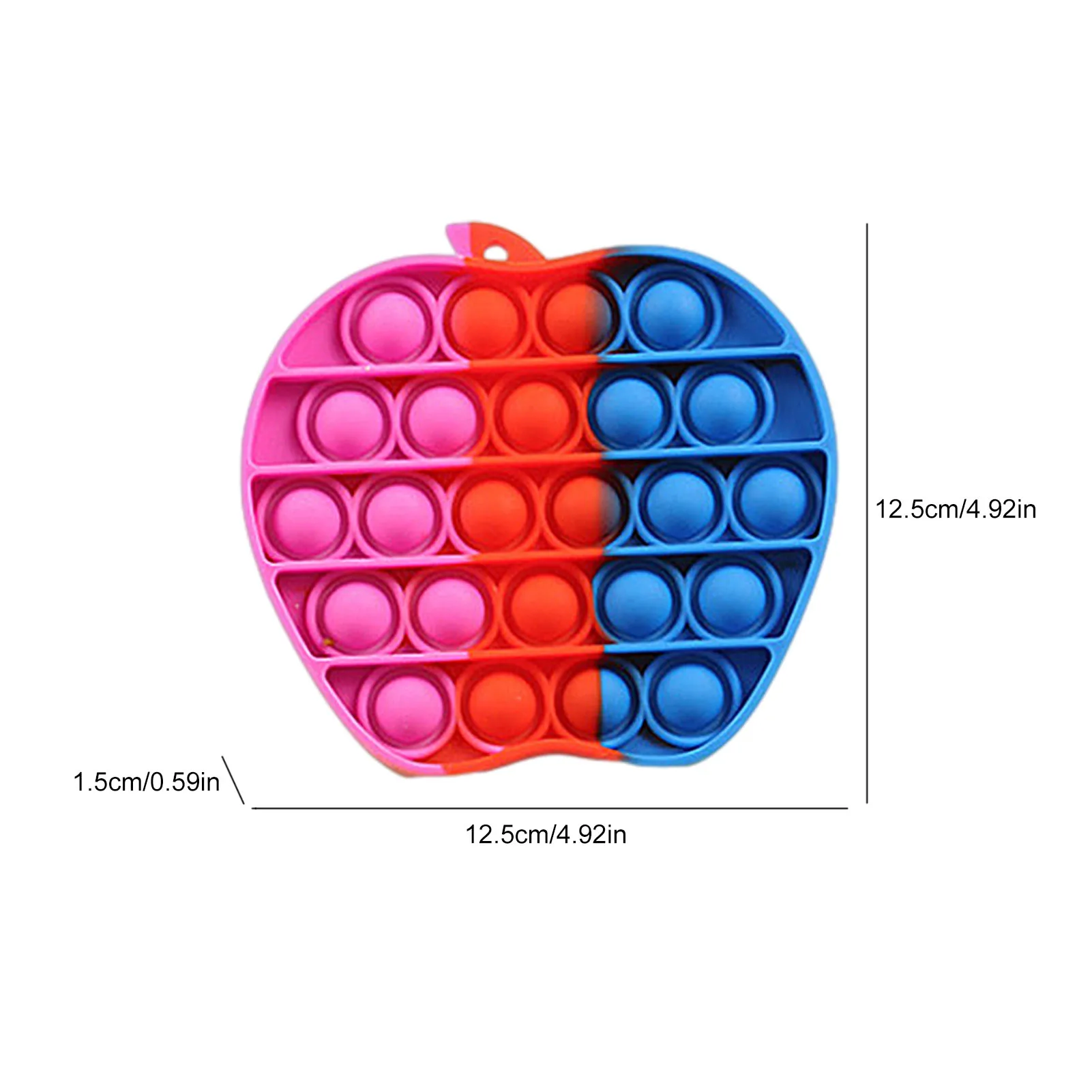 

New Push Bubble Fidget Antistress Toys Adult Kids Rainbow Apple Pop Fidget Sensory Toy Autism Special Needs Stress Reliever