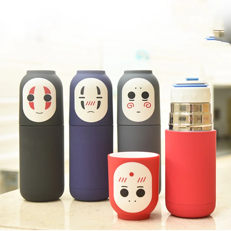 

Spirited Away Thermos Cups Stainless Steel Vacuum Flask Cartoon Theme Portable Thermocup 300ML Kitchen Tools