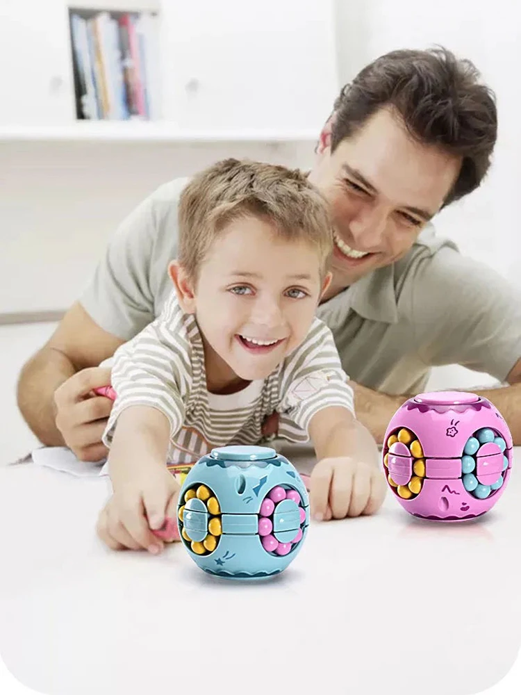 

Rotating Magic Bean Fingertip Toy Children Adults Intelligence Puzzles Games Learning Montessori Educational Toys for Kids Gift
