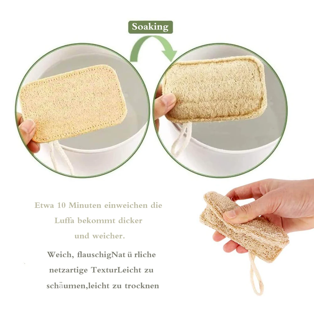 6 шт./партия натуральный Мочалка для мытья посуды Ткань с эффектом потертости