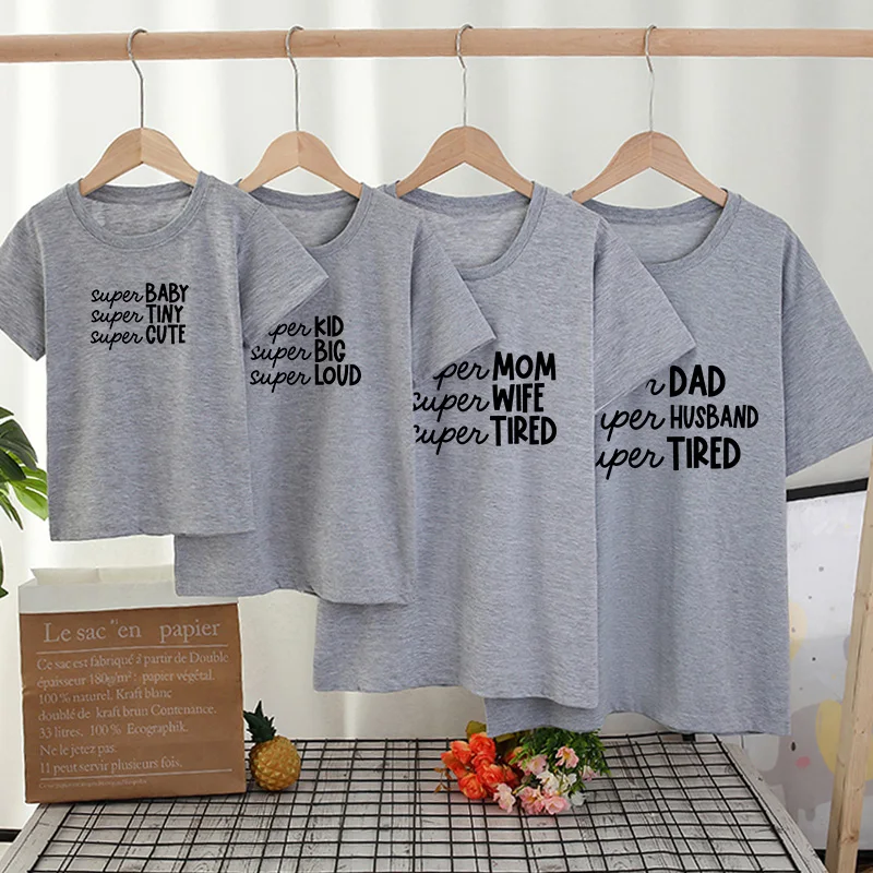 Camiseta de aspecto familiar para mam&aacute; y yo, ropa divertida para pap&aacute;, ni&ntilde;a, Tops para padre, madre, hija, hijo, trajes familiares combinados-1