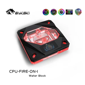 Водяной блок Bykski для процессора INTEL LGA1150 1151 1155 1156 1200 1700 2011 X99  A-RGB Light SYNCс OLED-дисплеем температуры