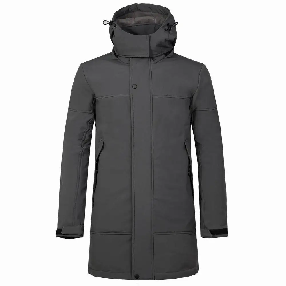Softshell Long Jacket men's Outdoor Hiking Jacket male Parka fleece Lined thermal Raincoat waterproof windproof windbreaker