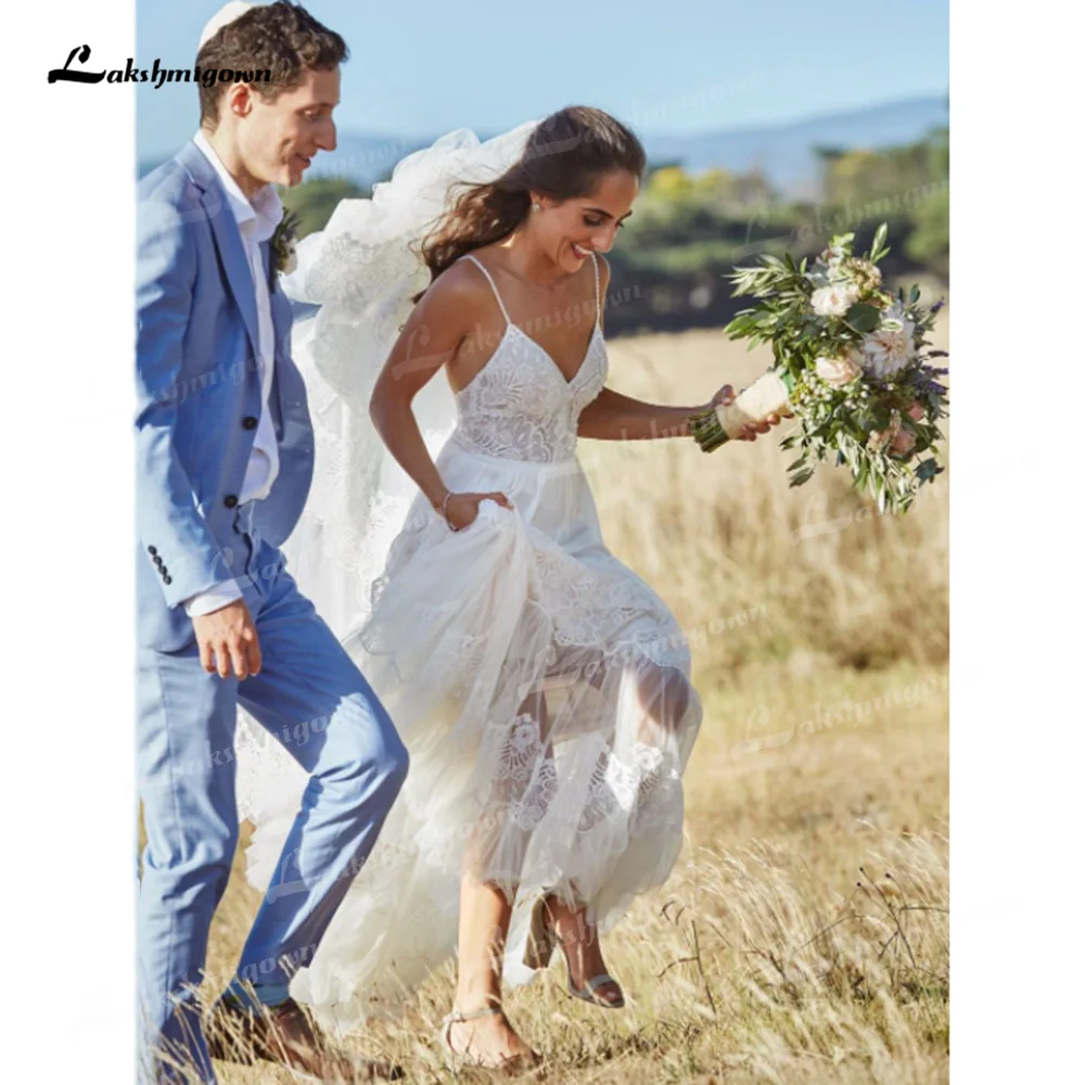 

Простое Тюлевое свадебное платье А-силуэта на тонких бретельках с вырезом сердечком без рукавов с открытой спиной наряды невесты со шлейфо...