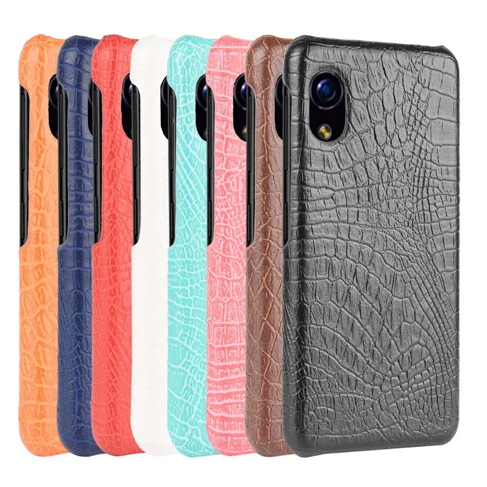

Leather phone Case For Rakuten mini Imitation crocodile pattern back Cover retro fundas Light and thin with Multiple colors