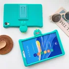 Детский мультяшный противоударный силиконовый чехол для Huawei Mediapad M6 8,4 Pro 10,8 дюймов M5 Lite 8 T3 9,6 T5 10 10,1 дюймов чехол для планшета + ремешок
