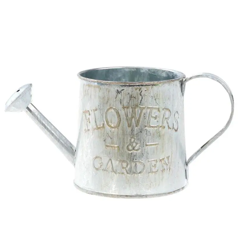 Ретро металлический цветочный горшок бонсай ведро Горшечное Растение держатель