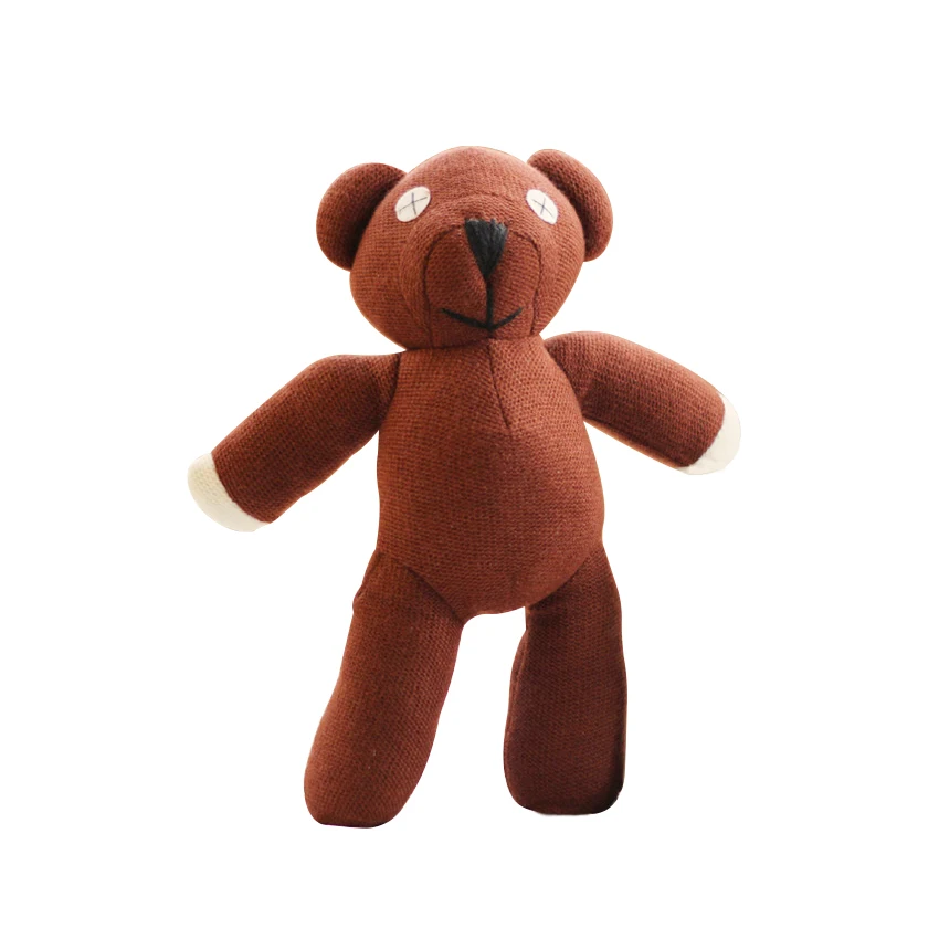 1pc 23cm Mr Bean Teddy Bear Animal Stuffed Plush Toy Soft Cartoon Brown Figure Doll Child Kids Gift Toys Birthday Gift