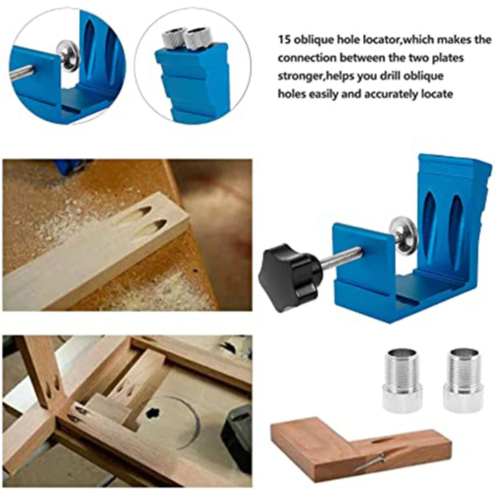 Столярные инструменты карманное отверстие джиг с быстрым захватом регулируемый