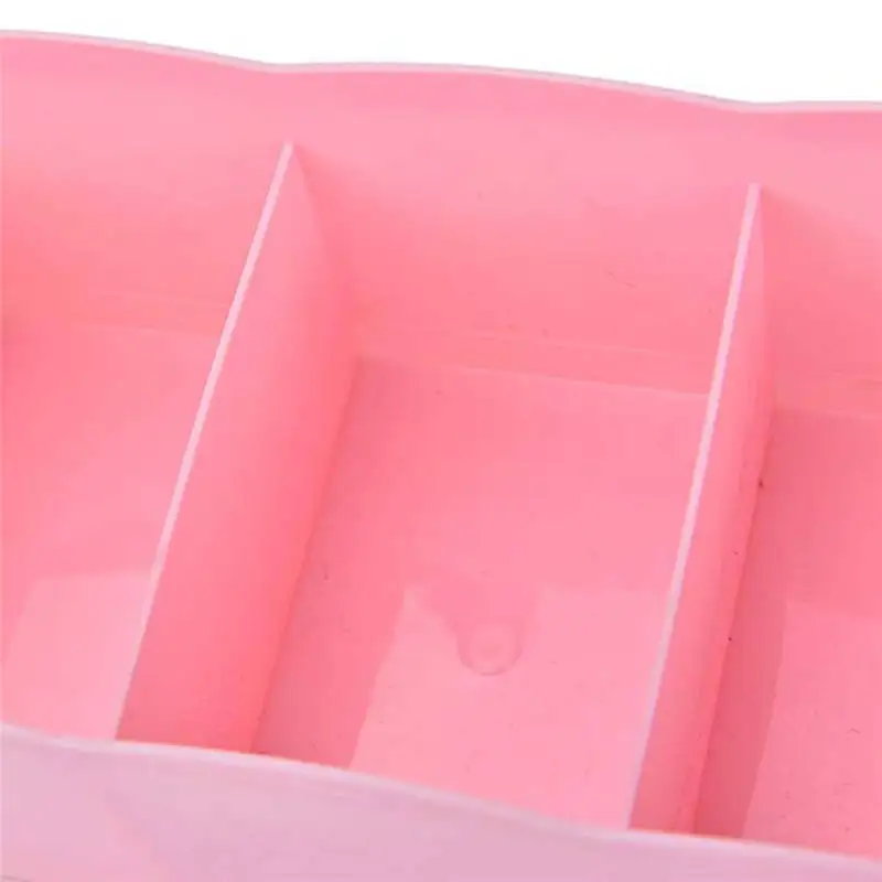 

Plastic Multifunction 5 Grids Underwear Socks Bra Ties Organizer Desktop Drawer Clothing Storage Box Storage Box Cabinet